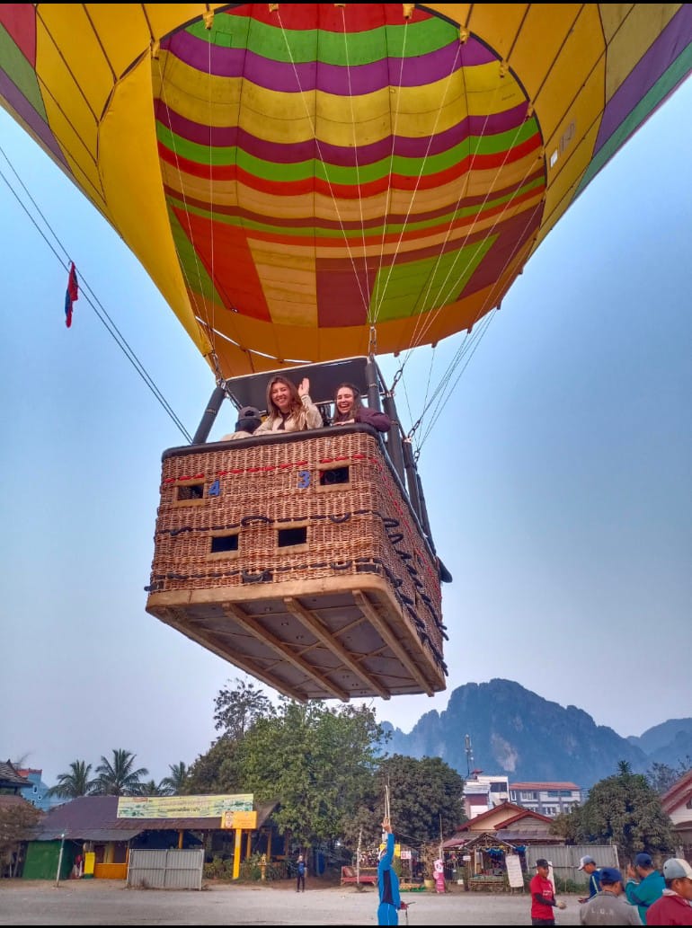 Balloon over Vang Vieng