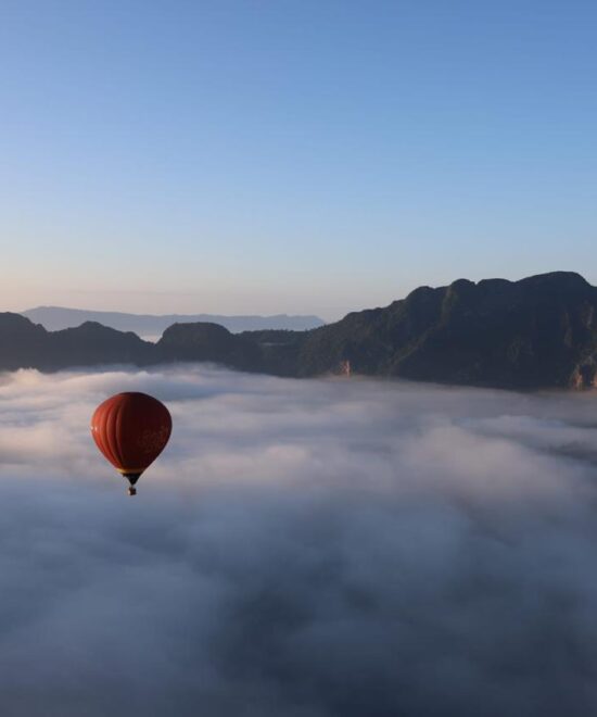 Balloon over Mountain